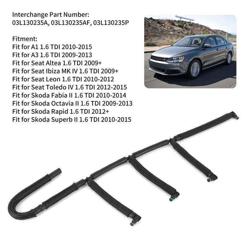 Fuel Return Pipe, High Quality Rubber Fuel Return Pipe Kit