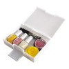 Postcard Case, Holds 120 Postcards, White, 4.6 x 6.1 x