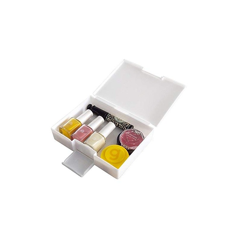 Postcard Case, Holds 120 Postcards, White, 4.6 x 6.1 x