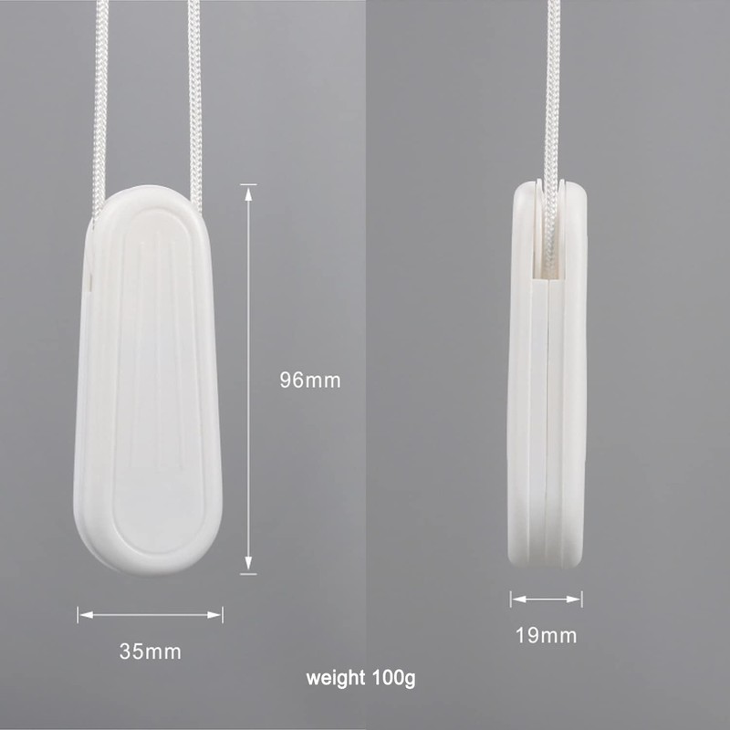 HASAYAKI Curtain Cord Weights, 2-Pack Plastic Pull String Pendants for