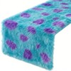 1 Pcs Monster Party Table Runner Furry Monster Design Runner