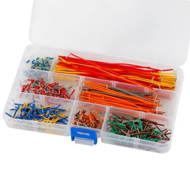 Bojueshaw 560pcs Jumper Wire Kit,Jumper Cable Wires,14 Lengths Polycarbonate Wire,U-shape Solderless Jumper Wire Male with Storage Box for Circuit Soldering