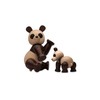 Spring Copenhagen Handmade Wooden Panda Figurine - Charming Decorative Artwork