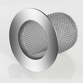 Shower Drain Hair Catcher, Shower Drain Basket, Easy to Clean Stainless Steel Mesh Hair Trap, Reusable Anti-Clog Drain Strainer Filter for Bathroom Sink, Shower & Tub, Fits 2-Inch Inner Diameter Holes