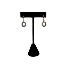 Black Velvet Jewelry Display Stand for Earrings, Studs, Necklaces, Bracelets, Rings, Brooches, Pendants - 3 Sizes (4 1/2 inch")