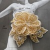 HHQ Beaded Appliques Embellishments Handcrafted Sequin Clothing Accent 3D Lace