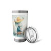 Cute Elephant Fishing in Watercolor Style Stainless Steel Insulated Tumbler