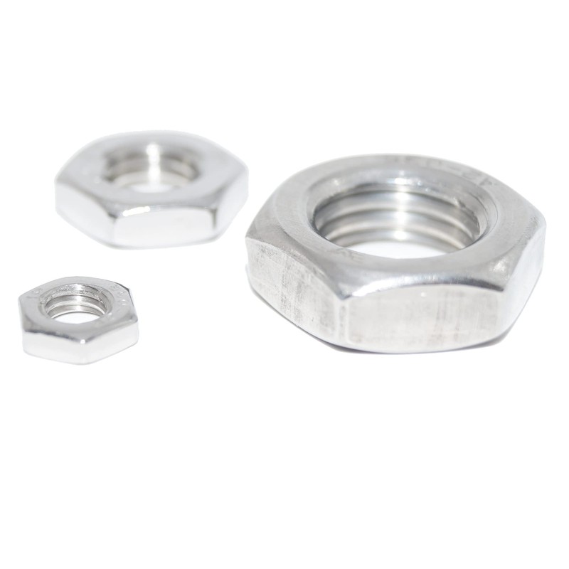 Hex Nuts M12 Pack of 6 Low Form DIN 439