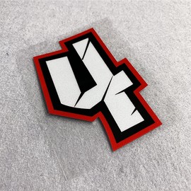 Car Styling and Decals Arabic Numerals Motorcycle Head Body Racing Track Helmet Decorate Stickers Reflective 150x105mm (Number 4)