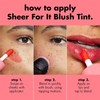 e.l.f. Tinta Sheer For It Blush Tint Left on Red