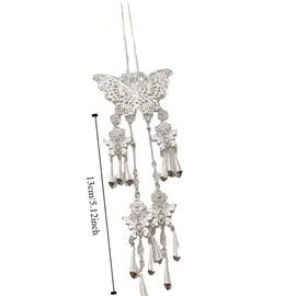 Butterfly Tassel Hair Clips, Elegant Antique Side Hairpins Decorative Accessories, Wedding Hair Accessories Barrette for Women, Hair Sticks Hair Accessories,Butterfly Tassel Hairpin