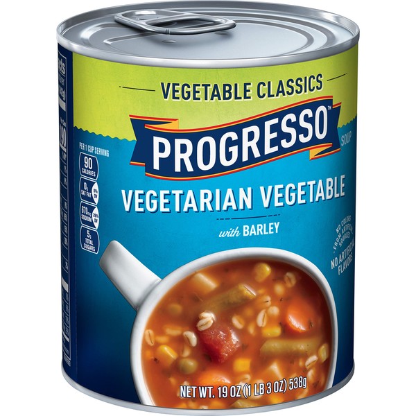 Progresso Vegetable Classics Soup, Vegetable Barley, 19 oz (Pack of