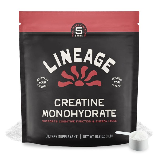 Lineage Provisions Micronized Creatine Monohydrate with Sea Salt - Micronized...