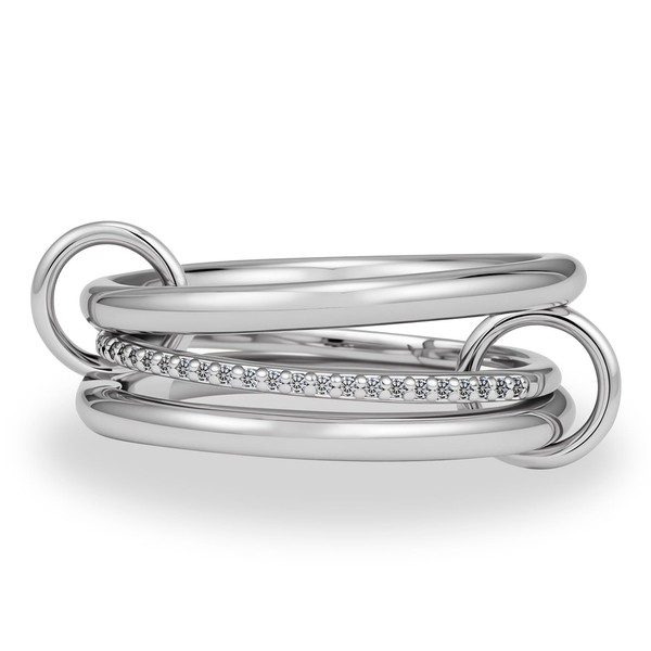 Ceniaioe Gold Rings for Women Fidget Ring Silver Oura Rings