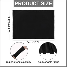 4 Pcs Loc Sock Dread Cap for Men, Elastic Loc Caps Dreadlock Cap Dreadlock Accessories Tube Bands for Women, Long & Short Braid Cover for Full Hair Black