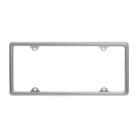 CLA Plain Slim Metal License Plate Frame - Chrome