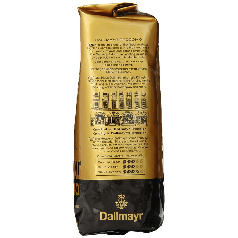 Dallmayr Gourmet Coffee, Prodomo (Whole Bean), 1.1 Pound (Pack of