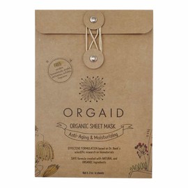 Orgaid Organic Sheet Mask - Anti-Aging & Moisturizing, 1 Sheet