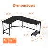 Mericonia Modern L-Shaped Computer Desk, 66" Corner Home Office Desk