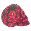 Nemesis Now Sugar Blossom Skull, 15 cm, Rot