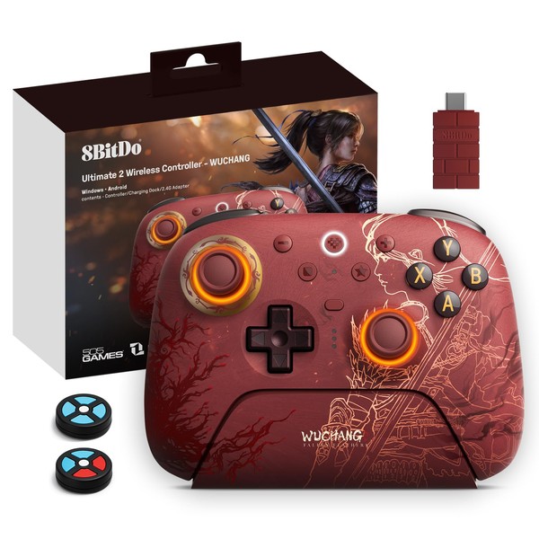 8Bitdo 8Bitdo Ultimate 2 Wireless 2.4G Controller, Star-Ring RGB Lights,