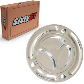 Sixty61 GSXR 1000 Gas Cap 2003-2019 2020 2021 2022 2023 Suzuki Chrome Fuel Tank Keyless