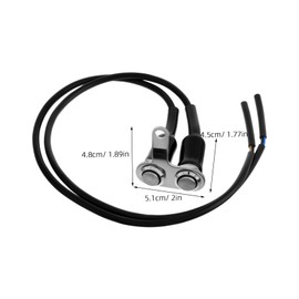 BUGUUYO Motorcycle Handlebar Fog Light Switch Button with Bracket Self Resetting Control for Headlight and Horn Easy Installation Durable Design for Electric Vehicles and Motorcycles