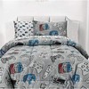 Kids Rule 4-Piece Gamer Bed Sheet Set for Boys &