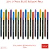 Doms 20 x 0.7mm Debok BLUE Fine Tip Ballpoint Pens