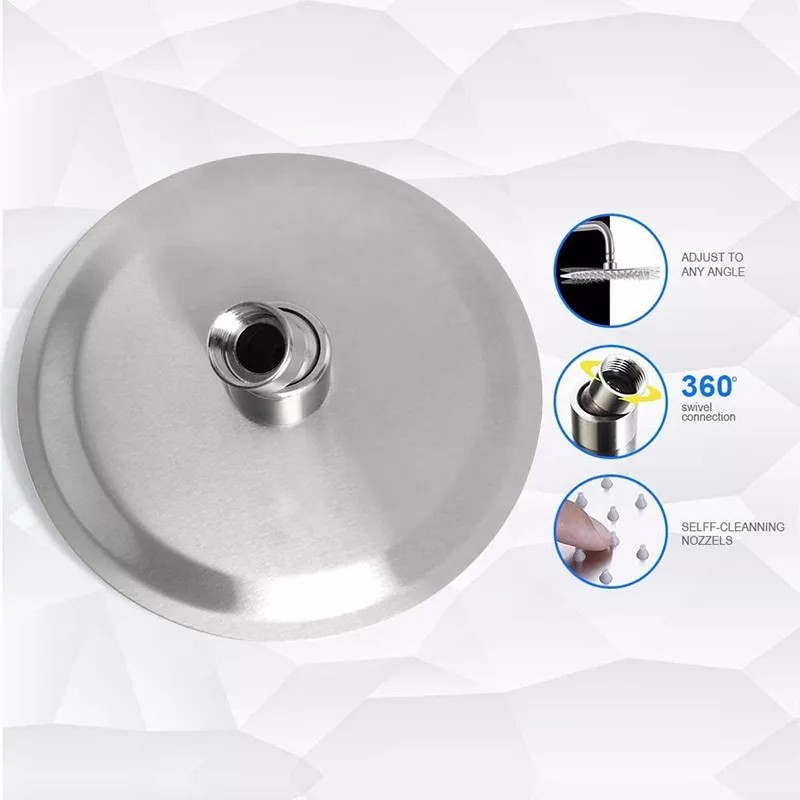 Generic Ducha De Lluvia De Alta Presión, Acero Inoxidable Ultrafino