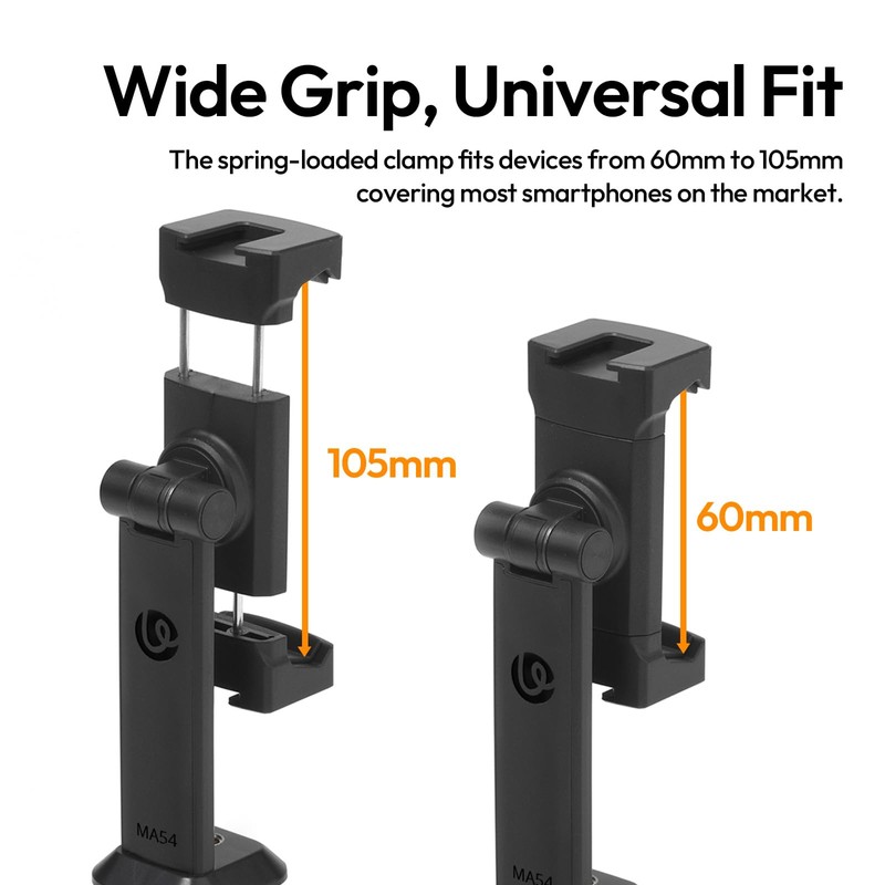 ULANZI Phone Tripod Mount Adapter with Dual Cold Shoes &