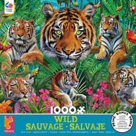 Ceaco - Wild - Tiger Jungle - 1000 Piece Jigsaw Puzzle