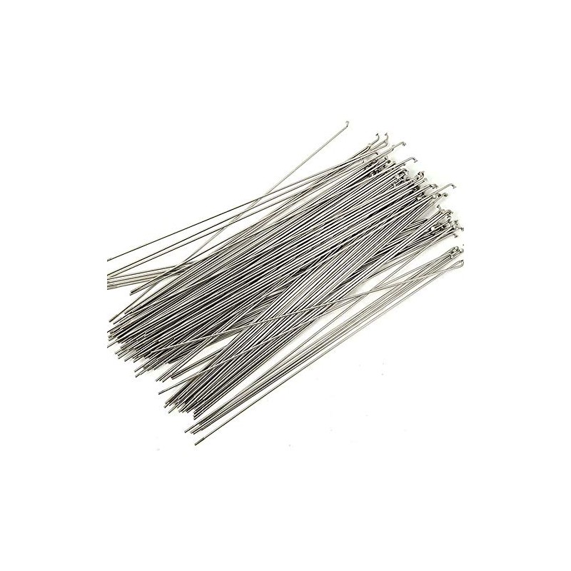 SENQI Bicycle Stainless Steel Spokes 80mm-297mm with Copper Cap 36pcs(282mm/Silver)