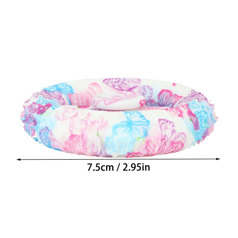 5PCS Round Hand Grip Ring Printed Silicone Fidget Toy Finger