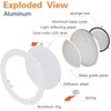 Cmswiftify 12 Pack 6 Inch Recessed Lights, 5CCT Adjustable LED