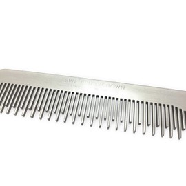 Swedish Crown Professional Touping Comb Aluminium Comb 21 cm (Antistatic) Metal Comb in Salon Design with Changing 1/1 Teeth (2401 A)