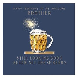 Awesome Brother Birthday Greeting Card By The Curious Inksmith Greetings Cards
