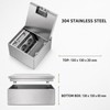 Square Metal Hidden Floor Socket Box with Multiple Outlet Configurations