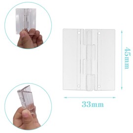 Acrylic Hinge Folding Hinges DIY Parts Folding Parts Transparent Suitable for Storage Box Nendoroid Box Jewelry Box 20pcs