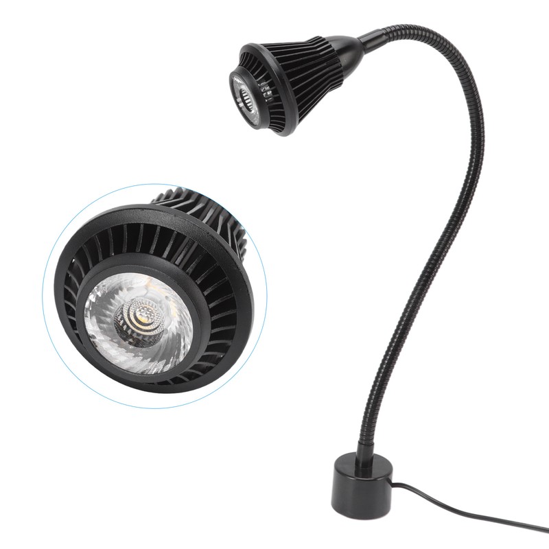 7W LED Machine Work Lamp with Magnetic Base Aluminum Gooseneck
