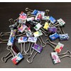 19mm Small Assorted Design Foldback Clips Paper Binder Clamps Clips