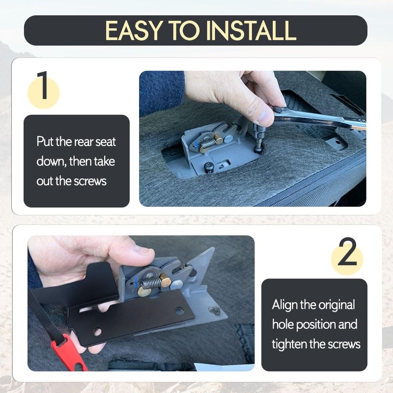 YoCenSe Rear Seat Release Kit Compatible with F150 2009-2020 SuperCrew