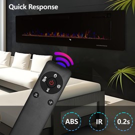 Molgoc Replacement Remote for Electric Fireplace,Compatible with Eueiriup&BOSSIN Recessed and Wall Mounted Fire Places Electric Fireplace.