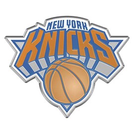 FANMATS 60436 New York Knicks - Emblema de Color en Relieve de Aluminio Resistente