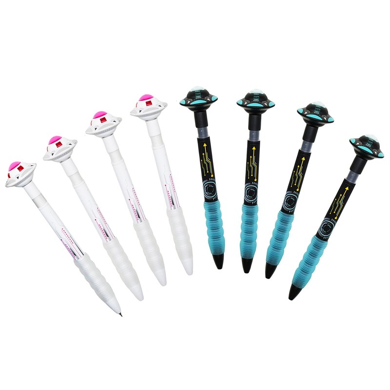 Maydahui 8 Pcs Cool Stellar Wanderer Pens Retractable Galaxy UFO