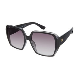 Martha Stewart MS123 Mod UV Protective Square Sunglasses. Timeless Modern Gifts for Women, 64 mm, Black