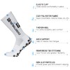 Lixada Soccer Socks, Set of 3, White + Blue +