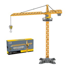 1:50 Scale Diecast & Plastic Adult RC Tower Crane Otomodachi Realistic Construction Vehicle Toy (816 Crane Tower Alloy, Color Box 10.2 oz (290 g)