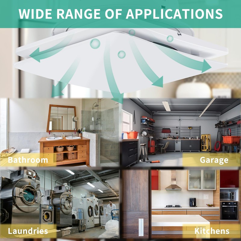 FanGoFast 100 mm bathroom fan with humidity sensor, exhaust fan