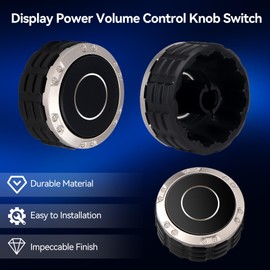 86128-AN010 861280-C050 Display Power Volume Switch Knob Compatible with Toyota Tundra Sequoia 2022 2023 2024 2025 14 Display Replacement - Enhanced Grip Anti-Slip Direct Fit Upgrade